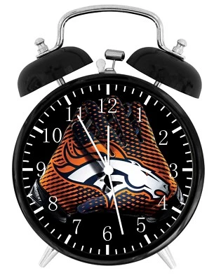   Denver Broncos Football Alarm Desk Clock Home Decor F117 Nice Gift  - Image 1 of 2