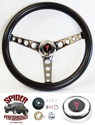 1949-1963 Pontiac steering wheel 14 1/2" CLASSIC CHROME - Image 1 of 4