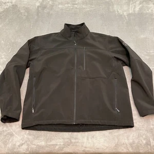 T-Tech by Tumi Black Water Resistant Soft Shell Fleece Lined Jacket Men’s 2XL - Picture 1 of 11