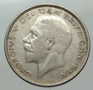 1926 Great Britain United Kingdom UK King GEORGE V Silver Half Crown Coin i85095 - Picture 1 of 3