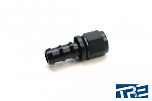 Treadstone Performance Straight Black Swivel Push-On Hose End Fitting - Foto 1 di 1