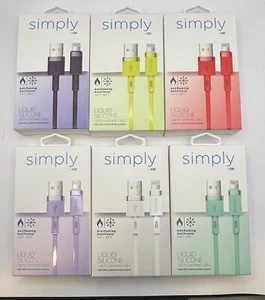 Simply - 8pin to USB-A Cable 4ft, Quick Charging, Fast Data Sync, MFi Certified - Picture 1 of 28