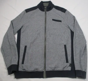 Hugo Boss Cannobio 50254182 Cotton Full Zip Jacket Navy/Gray Large L - Picture 1 of 5