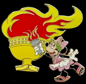 TORCIA DISNEY SHOPPING MINNIE MOUSE FIRE LE 250 RARA SPILLA OLIMPIADI 2008 - Foto 1 di 4