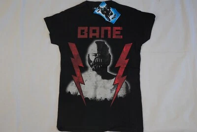 BATMAN THE DARK KNIGHT RISES BANE LIGHTNING LADIES SKINNY T SHIRT OFFICIAL RARE - Image 1 of 4