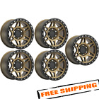 Method Race Wheels Set Of 5 17X9 6X139.7 Mr312 Bronze W/ Matte Black Lip Wheels