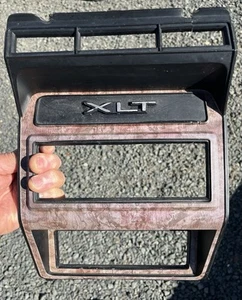 80 - 86 FORD F150 BRONCO F250 F350 RADIO, CLIMATE CONTROL Wood TRIM BEZEL OEM - Picture 1 of 8
