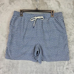 Faherty Badehose Herren Gr. XL blau Jakobsmuschel Print schnelltrocknend gefüttert Kordelzug - Bild 1 von 11