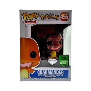 Pokemon Charmander Diamant Smaragd Con 2021 Exc Funko Pop #455 mit Protector  - Bild 1 von 7
