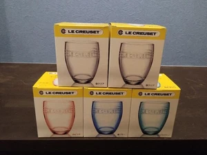 Juego de Gafas Originales Le Creuset Suntory BOSS Raro Japón Colaboración Regalo Nuevo - Imagen 1 de 3