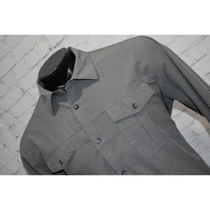 Camisa de vestir Voyager Performance para hombre talla grande elástica poliéster algodón spandex - Imagen 1 de 9