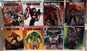 LOT OF 8 WHAT IF...? MILES MORALES #1-5 SET + VARIANTS MARVEL ZIGLAR 2022 NM - Picture 1 of 1