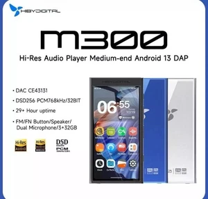 Reproductor MP3 de música HiBy Digital M300 Hi Res Bluetooth WiFi HiFi DSD DAC Android 13 - Imagen 1 de 3