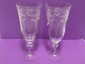 Royal Doulton Wellesley 2er Set Eisteegläser geschliffenes Glas Kristall Lot 1 - Bild 1 von 5