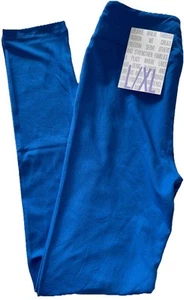 NWT LuLaRoe Kids L/XL (8-14) Solid Royal Blue Leggings - Picture 1 of 7