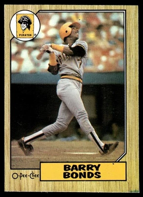 1987 O PEE CHEE ROOKIE BARRY BONDS - Image 1 of 2