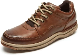 Rockport Men's World Tour Classic Walking Shoe Brown Leather, 11 - Picture 1 of 1