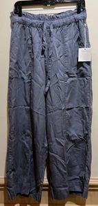 NWT ~ Nicole Miller Wide Leg Pants Blue\Gray Size M~ Vintage Look Wash - Picture 1 of 10
