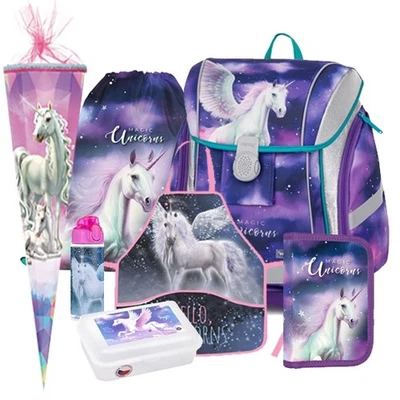OXYBAG Pegasus Einhorn Unicorn Schulranzen Tornister Ranzen Rucksack Set mit Schultüte