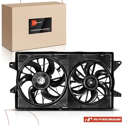 Ventilador de refrigeração de radiador de motor duplo A-Premium com conjunto de cobertura para Ford Windstar 99-03 - Imagem 1 de 4