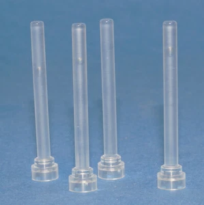 LEGO - 4 Antennen Fahnenmasten 1x4 tranparent klar mit flacher Spitze  3957b NEU - Bild 1 von 1