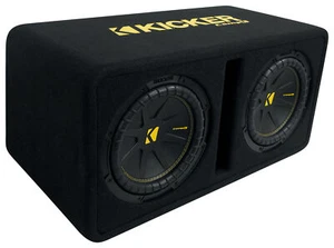 Kicker 50DCWC102 CompC Dual 10" Subwoofers in Vented Sub Box Enclosure DCWC102 - Picture 1 of 10