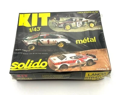 Solido 1/43 kit 73K Lancia Stratos NEW still sealed in box - Immagine 1 di 4