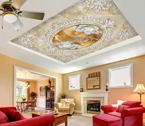 3D Flowers I5797 Ceiling WallPaper Murals Wall Print Decal Deco Erin 2023 - Picture 1 of 5