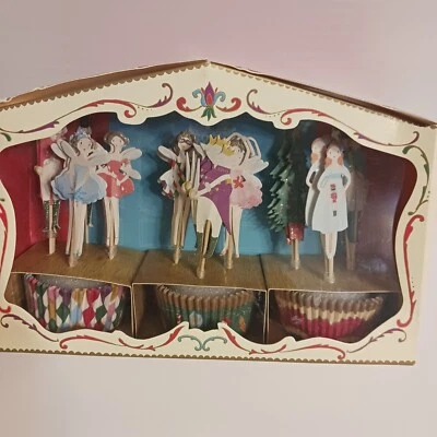 The Nutcracker Cupcake Kit w Stage Topper Party Pick Christmas Bake Cup Liners - Image 1 of 4