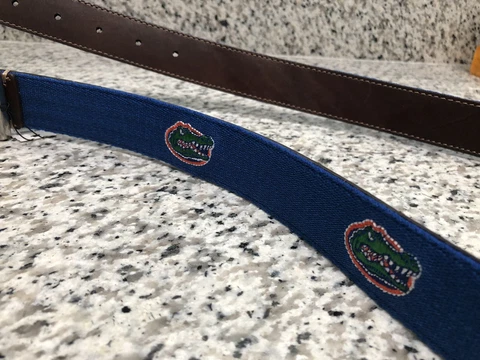 NEW Jack Mason FLORIDA GATORS REVERSIBLE BELT SIZE 32 NWT $80 UF Cover