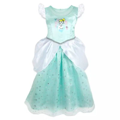 Disney Cinderella Girl's Fantasy Costume Mint Green Dress-Up Nightgown, Gown - Image 1 of 3