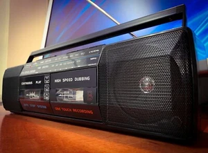 Johnson CF-8000 🌈RaRe🌈 Caja Abierta Vintage Estéreo Cassette Boombox - Imagen 1 de 5