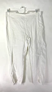 Pantalones chinos para mujer J. Jill cintura elástica 100 % lino talla mediana - Imagen 1 de 16