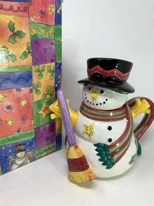 SANGO The Sweet Shoppe Christmas Snowman Teapot With Box - Picture 1 of 4