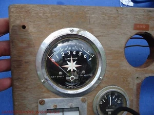 Airguide Sea Speed Marine Instrument Tachometer Vintage HOT ROD DRAG BOAT RACING - Picture 1 of 3