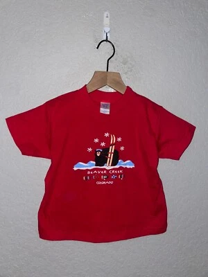 Youth Rabbit Skins Beaver Creek CO Colorado Ski Skiing Bear Baby Shirt Tee 4 - Image 1 of 4