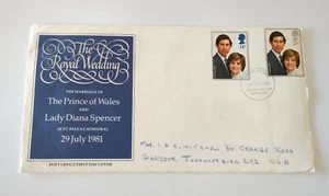 HM King Charles III Prince of Wales Lady Diana Royal Wedding First Day Cover - Picture 1 of 6