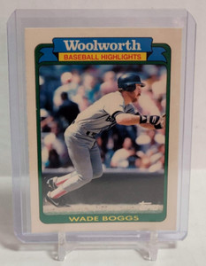 1990 Topps Woolworth #8 Wade Boggs Boston Red Sox Baseball Card, 3rd Base, MINT