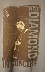 Neil Diamond PRE-OWNED 2008 World Tour Size XL Blue T-Shirt  - Picture 1 of 4