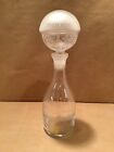 Vtg MCM Riedel Crystal *POLICE OFFICER* Figural Clear/Frosted DECANTER w/STOPPER