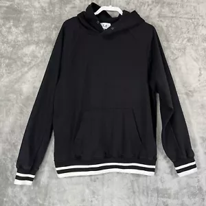 YTG Los Angeles Hoodie Sweatshirt Mens Medium Black Skater Oversized Streetwear - Picture 1 of 12