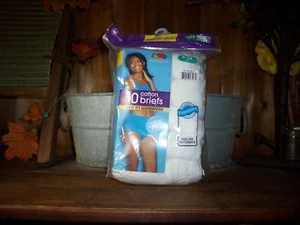 FRUIT OF THE LOOM LADIES COTTON BRIEFS 10 PACK WHITE SIZE 9/2X SOFT UNDERWEAR - Picture 1 of 1