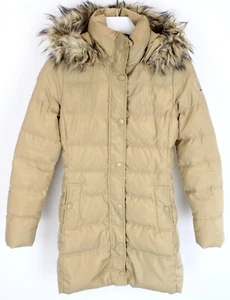 Tommy Hilfiger Chaqueta Mujer XS Down Acolchado Desmontable Borde Piel Sintética - Imagen 1 de 17