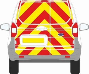 KIT CHEVRON COMPLETO FORD TRANSIT COURIER PRISMÁTICO CAPÍTULO 8 REFLECTANTE - Imagen 1 de 2