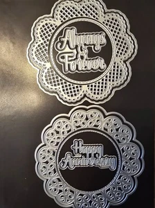 Dual Set : Paper Boutique Nested Dies : Always and Forever / Happy Anniversary - Picture 1 of 2