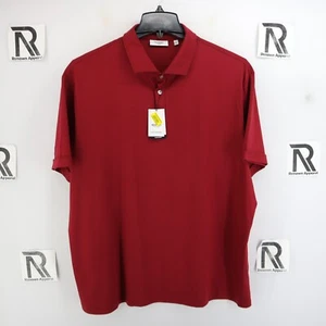 NWT Murano Men's Short Sleeve Polo Shirt Red Size XXL 2XL Slim Fit Performance - Picture 1 of 8