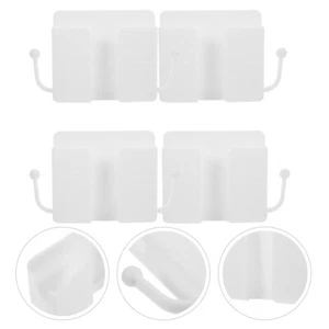 4 Pcs Mobile Phone Charging Stand Cell Stands Wall Mount Organizer Tv Remote - Zdjęcie 1 z 12