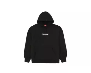 Felpa con cappuccio con logo Supreme Box NERA XL FW21 nuovissima spedizione gratuita - Foto 1 di 1