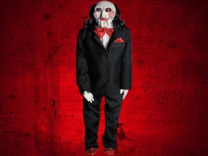 Saw Billy Marioneta Prop Halloween Horror Casa Embrujada Muñeca Posable Rompecabezas Payaso - Imagen 1 de 3