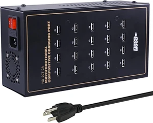 USB Charging Station,Cinlinso 20 Port 200W/40A Multiple USB Charger Station - Picture 1 of 7